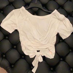 NWT Victoria’s Secret twist tie crop top white S